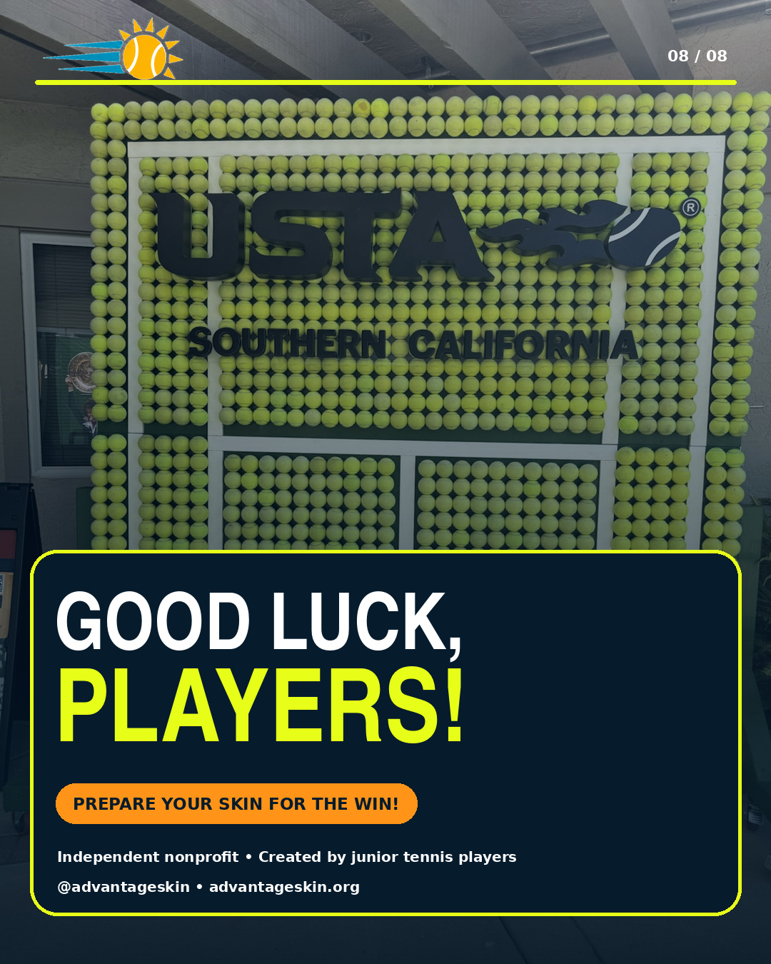 Good luck message for the USTA Girls' Nationals players
