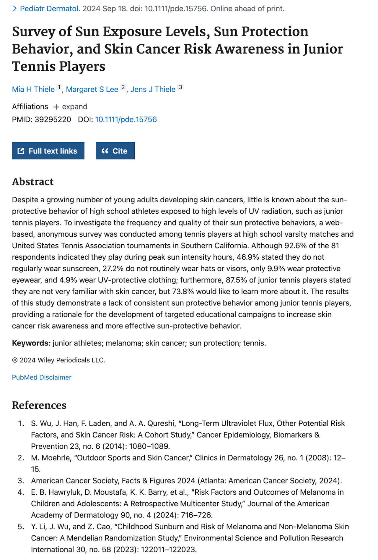 Published Advantage:SKIN survey abstract, original image 1